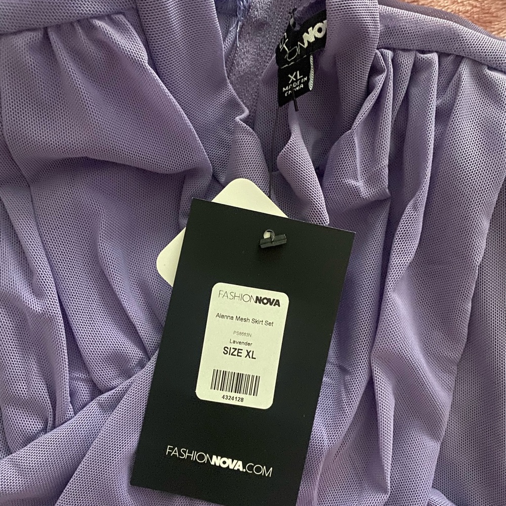 Two Piece Lilac Skirt Set